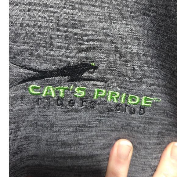 Arctic Cat Riders Club Men's Gray & Green Full Zip Fleece Jacket Size XL - Picture 4 of 9